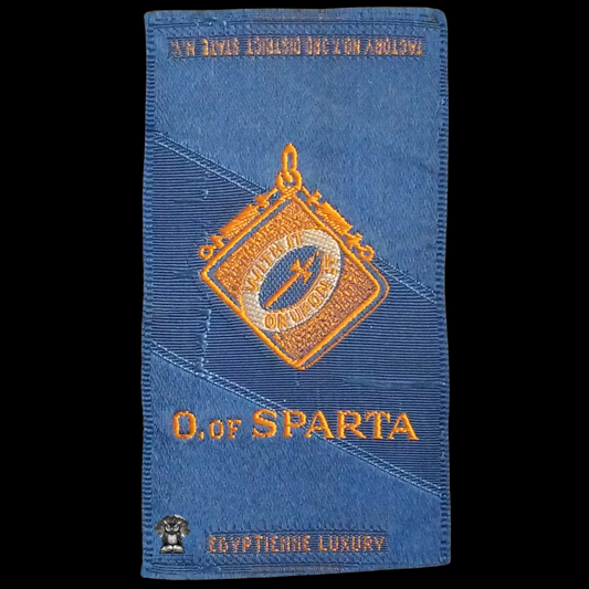 c1910 Order Of Sparta Tobacco Cigarette Silk - Military & Lodge Medals - Fraternal Order - With It Or Upon It - Egyptienne Luxury - Advertising Premium