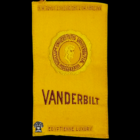 c1910 Vanderbilt University - Nashville Tennessee - Tobacco Cigarette Silk - American Tobacco Company - Factory No 7 - 3rd District State New York - Egyptienne Luxury - Advertising Marketing Premium