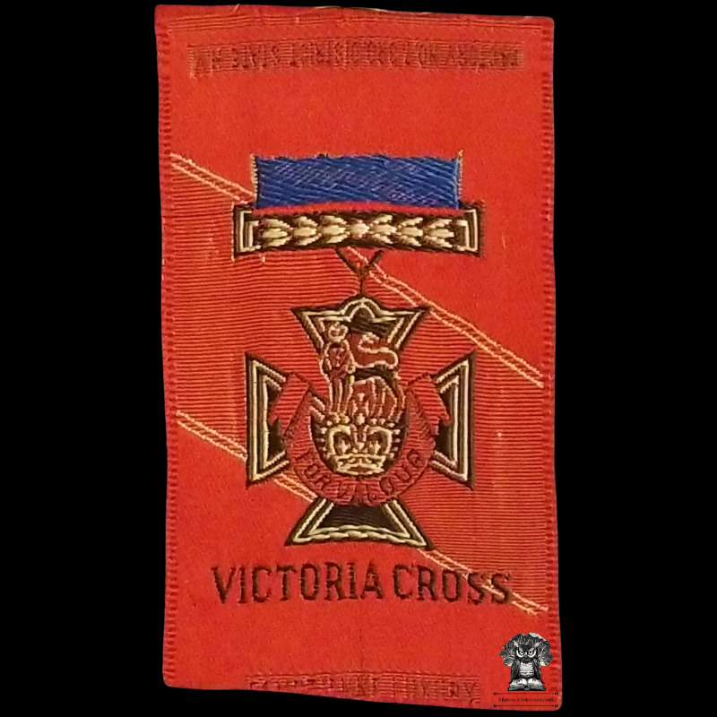 c1910 Victoria Cross For Valor British Armed Forces Tobacco Cigarette Silk - American Tobacco Company - Factory No 7 - 3rd District State New York - Egyptienne Luxury - Advertising Premium