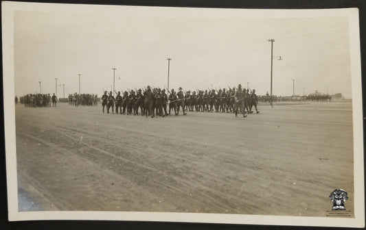 c1918 RPPC Picture Postcard - Post WWI US Army March Naval Military Transit Point Embarkation Port - AZO Stamp Box