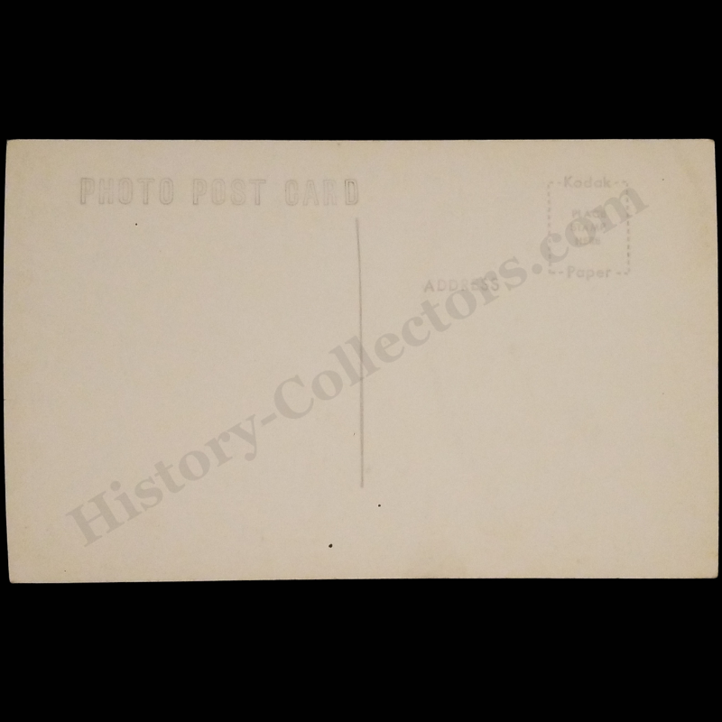 c1945 Main Entrance Of Boone Tavern Hotel Berea Kentucky RPPC Real Photo Postcard - Night Image - Kodak Stamp Box