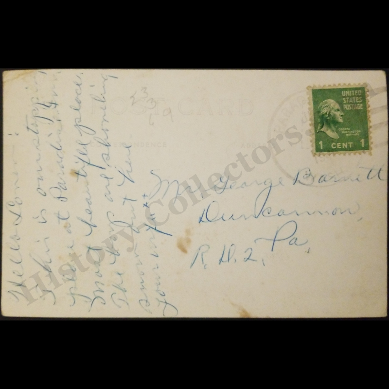 c1945 Mount Rainier National Park Paradise Inn Washington State RPPC Real Photo Postcard - Department Of The Interior - WWII Era - Ready For Framing