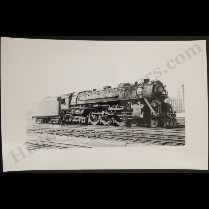 c1955 New York Central Lines Steam Engine Locomotive 8212 RPPC Real Photo Postcard - Kodak Stamp Box - Post WWII Era