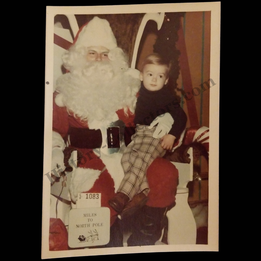 c1970 Santa Claus Child Department Store Christmas Photograph - Unidentified